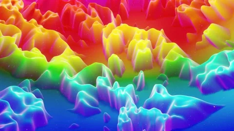 Beautiful abstract 3D surface with glitter sparkles, extruded or displaced waves Stock Footage 137503451