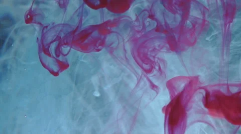 Beautiful abstract background of colored ink in water. Stock Footage 68193815