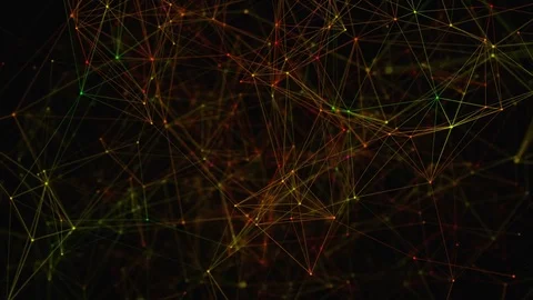 Beautiful abstract background. Colorful plexus. The concept of a holiday. Stock Footage 81194738
