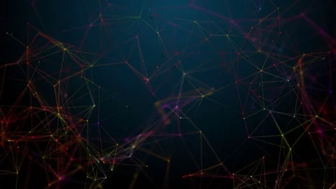 Beautiful abstract background. Colorful plexus. The concept of a holiday. Loop Stock Footage 81229289