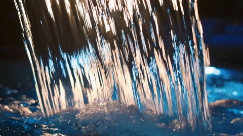Beautiful Abstract Background. Fast Flowing Water. Stock Footage 107336977