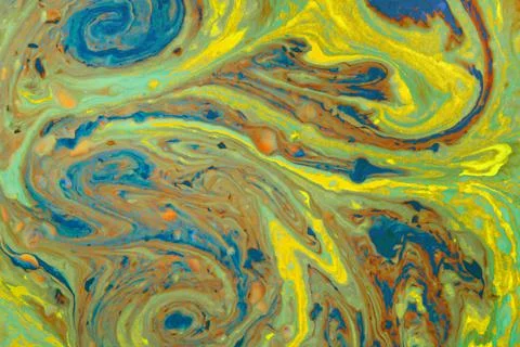 Beautiful abstract background made of mixed multicolored paints Stock Illustration