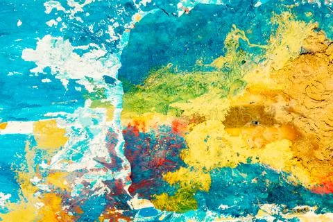 Beautiful abstract background. Old texture. Multicolored paints on the surfac Stock Photos