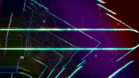 Beautiful abstract background on the theme of digital glitch. Stock Footage 142966095
