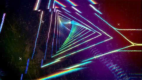 Beautiful abstract background on the theme of digital glitch. 写真素材