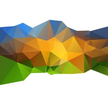 Beautiful abstract background, triangle color Stock Illustration