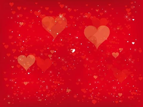Beautiful abstract background for valentines day with hearts Stock Illustration