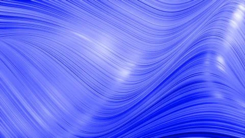 Beautiful abstract background of waves on surface, gradients of blue color イラスト素材