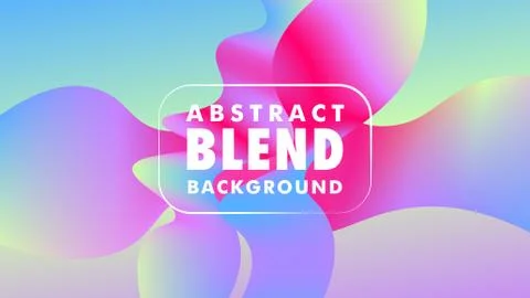 Beautiful Abstract Blend Background Design, 16:9 Stock Illustration