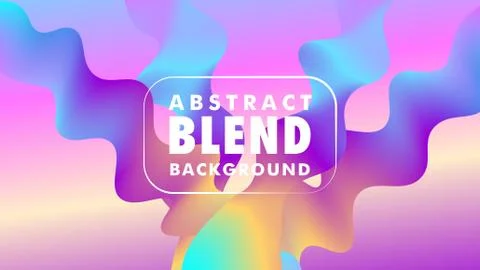 Beautiful Abstract Blend Background Design, 16:9 Illustrazione stock