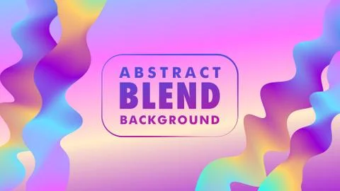 Beautiful Abstract Blend Background Design, 16:9 Stock-Illustration