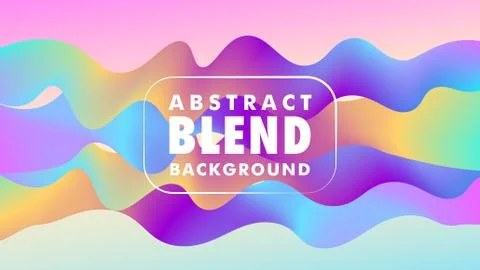 Beautiful Abstract Blend Background Design, 16:9 스톡 일러스트