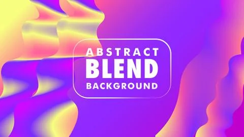 Beautiful Abstract Blend Background Design, 16:9 库存插图