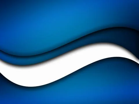 Beautiful Abstract Blue Wave background Stock Illustration
