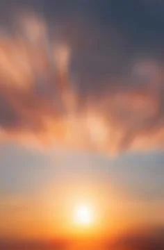 Beautiful abstract blurred background of a sunset with soft lighting and co.. Stock Photos