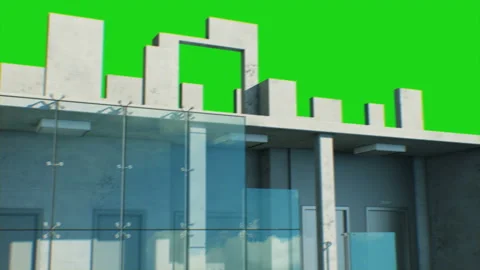 Beautiful Abstract Building Process of Skyscraper Seamless. 動画素材 111034025