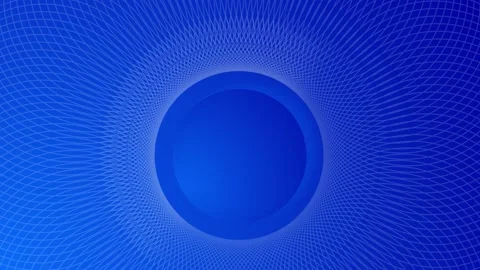 Beautiful abstract circle wave technology background with digital blue light eff Stock Footage 202341132