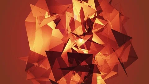 Beautiful abstract color polygonal. Stock Footage 82456550
