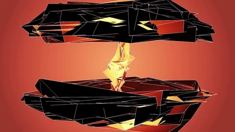 Beautiful abstract color polygonal. 動画素材 82463893