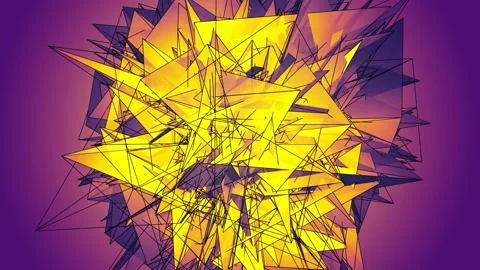 Beautiful abstract color polygonal. Vídeos de archivo 82474297