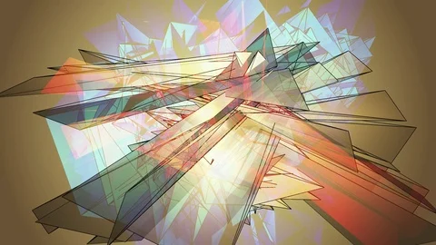 Beautiful abstract color polygonal. Stock Footage 82474489