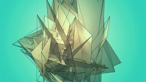 Beautiful abstract color polygonal. 스톡 동영상 82491053