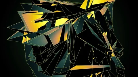 Beautiful abstract color polygonal. 動画素材 82532690