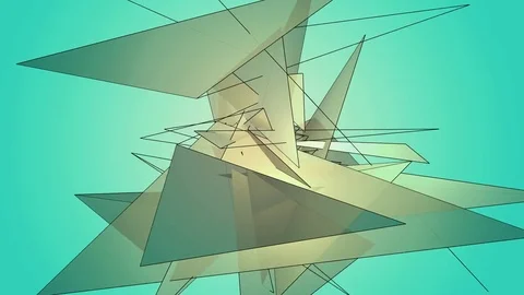 Beautiful abstract color polygonal. Stock Footage 82551681