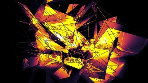 Beautiful abstract color polygonal. Stock Footage 82552785