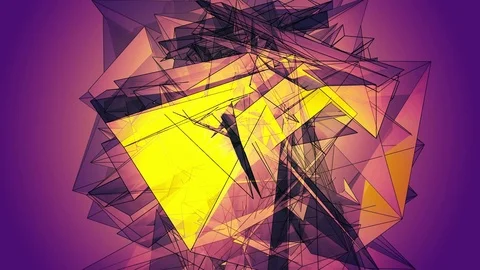 Beautiful abstract color polygonal. Stock Footage 82555245
