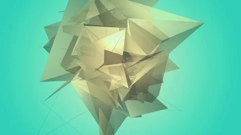 Beautiful abstract color polygonal. Stock Footage 82558339