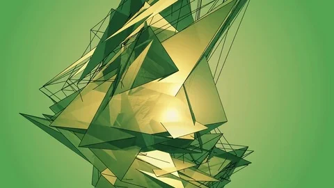Beautiful abstract color polygonal. Video stock 82583237