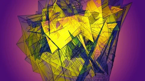 Beautiful abstract color polygonal. Stock Footage 82584215