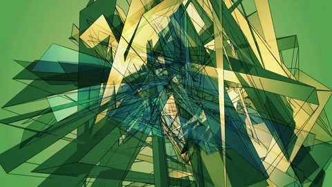Beautiful abstract color polygonal. Video stock 82585335