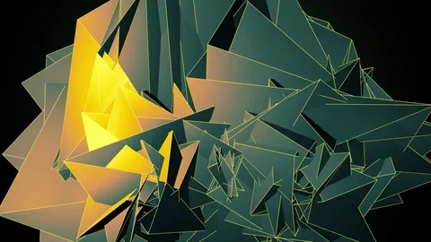Beautiful abstract color polygonal. Vídeo Stock 82592000