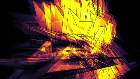 Beautiful abstract color polygonal. Stock Footage 82595851