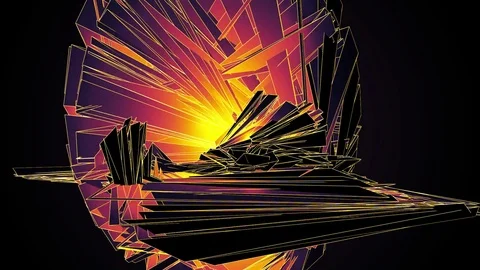 Beautiful abstract color polygonal. Видео 82620244