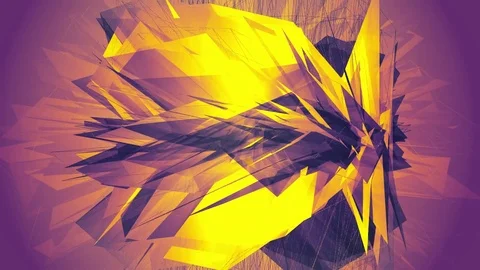 Beautiful abstract color polygonal. Stock Footage 82624756