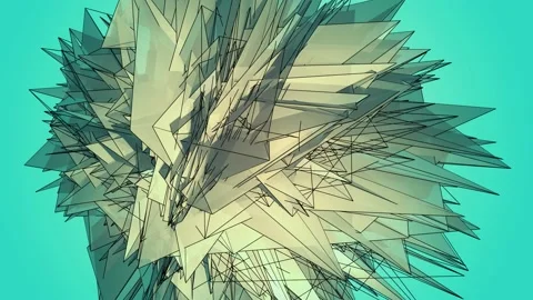 Beautiful abstract color polygonal. Vídeos de archivo 82675487