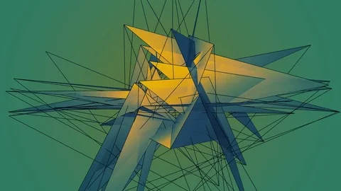 Beautiful abstract color polygonal. Видео 82679762