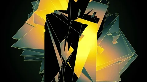 Beautiful abstract color polygonal. Vídeos de archivo 82680577