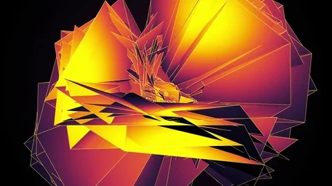 Beautiful abstract color polygonal. Vídeos de archivo 82682317