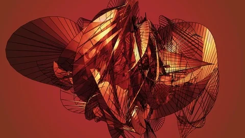Beautiful abstract color polygonal. Stock Footage 82759825