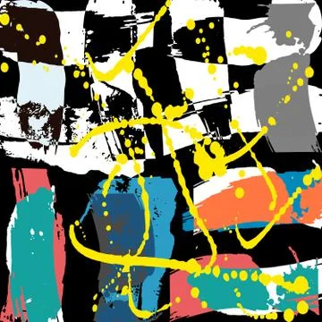 Beautiful abstract colored graffiti background Illustrazione stock
