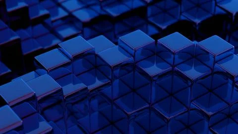 Beautiful Abstract colourful cube background. Stock-Illustration