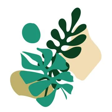 Beautiful abstract composition of figures. minimalistic landscape. Abstract Stock Illustration