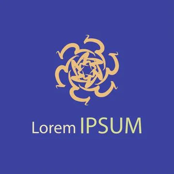 Beautiful Abstract Creative Logo Design Art EPS10 Stock Illustration