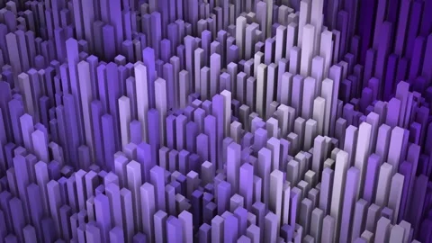 Beautiful Abstract Cubes 3d animation isolated on black background Stock Footage 331528930
