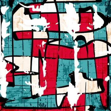 Beautiful abstract dark graffiti pattern vector illustration Illustrazione stock