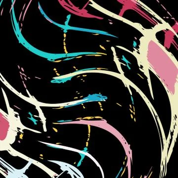 Beautiful abstract dark graffiti pattern vector illustration Stock Illustration